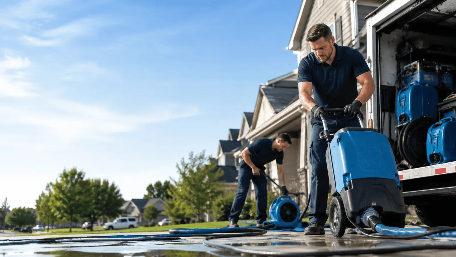 Dehumidification being performed in Mccallsburg, IA